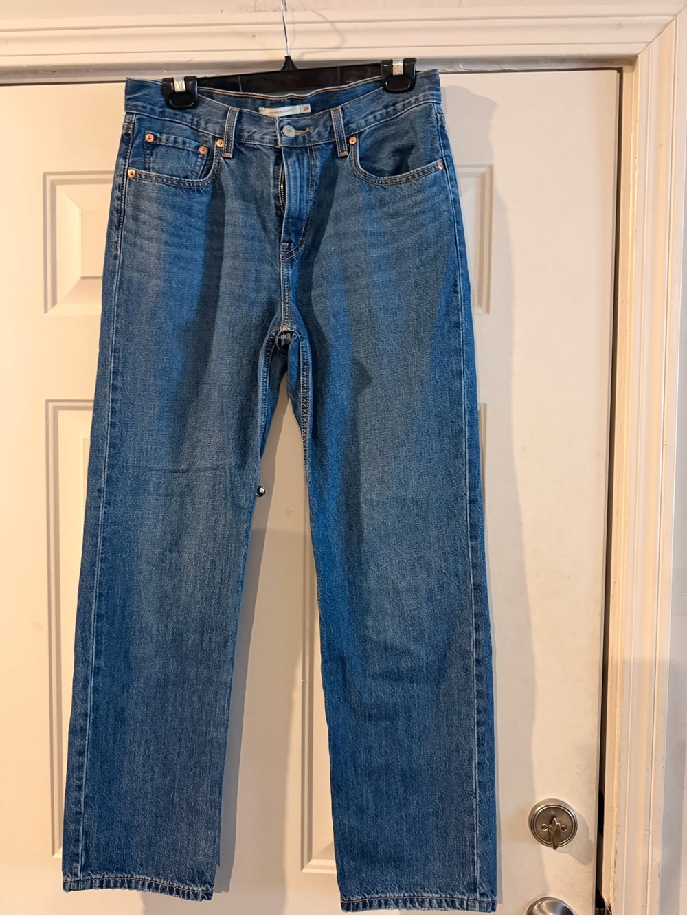 Levi's Straight-Leg Jeans in Blue Denim